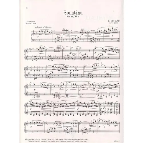 Sonatina Para Piano - Op.88 N.3