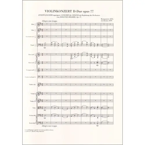 Violinkonzert Op.77 - Studien Edition