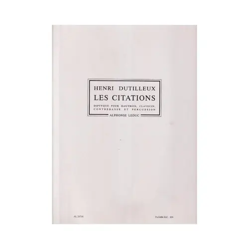 Les Citations  - Partition