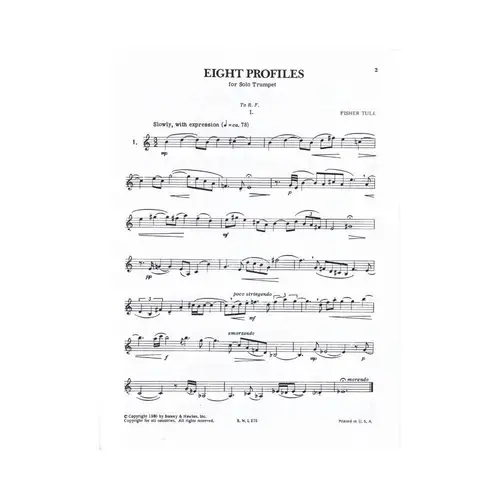 Eight Profiles For Solo Trumpet