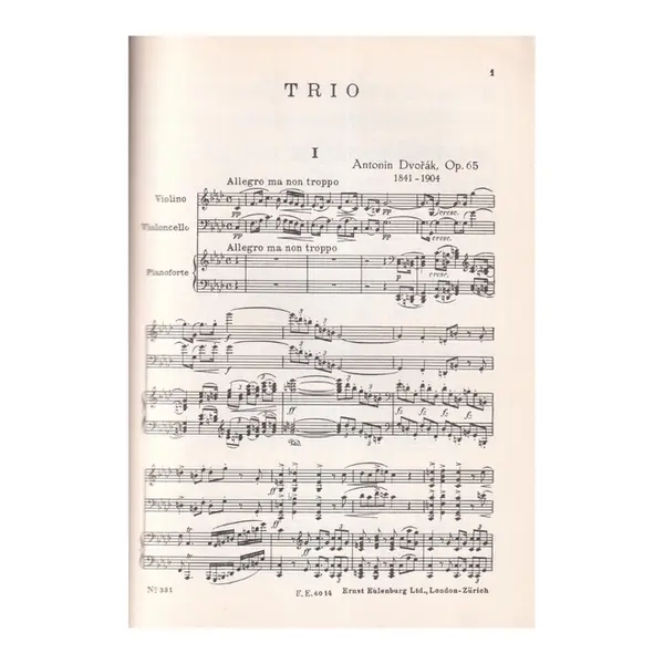 Piano Trio F Minor - Op.65