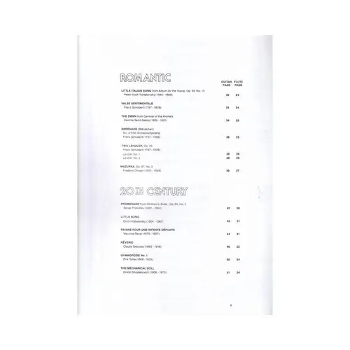 The Rosewood Book - 30 Duets For Guitar/Flauta
