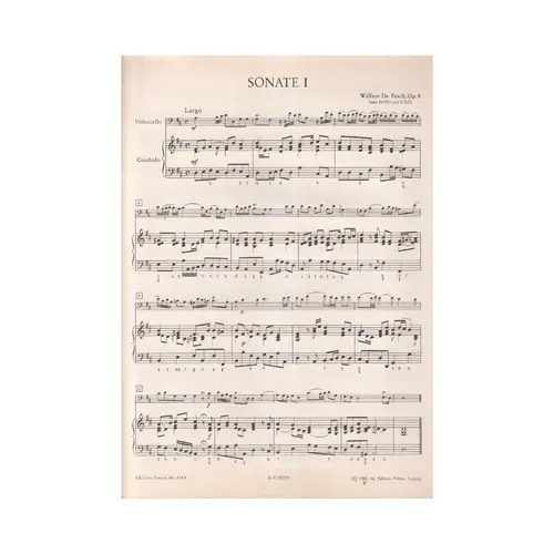 Sechs Sonaten - Op.8