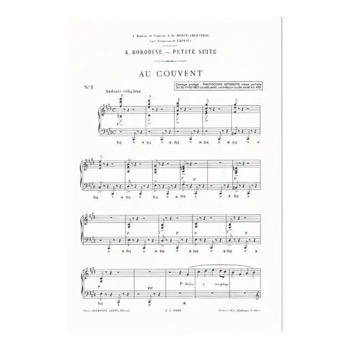 Petite Suite suivie d'un scherzo por le piano