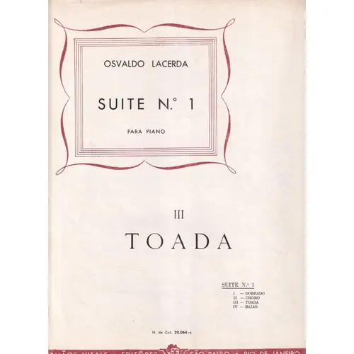 Toada (N.3 Da Suite N.1)
