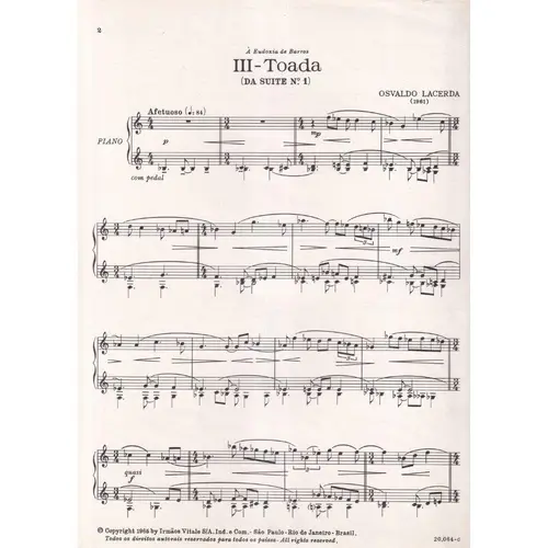 Toada (N.3 Da Suite N.1)
