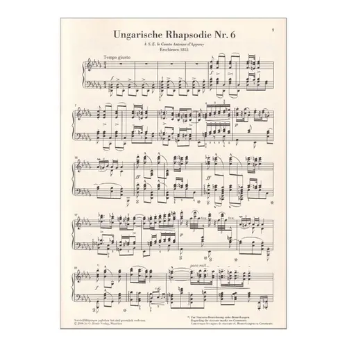 Ungarische Rhapsodie N.6