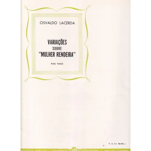 Variacoes Sobre A Mulher Rendeira