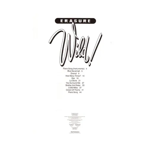 Erasure - Wild!