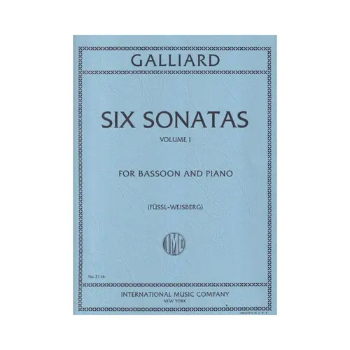Six Sonatas For Bassoon - Vol.1