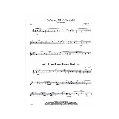 Joy To The World - An album of Christmas carols for young flutists