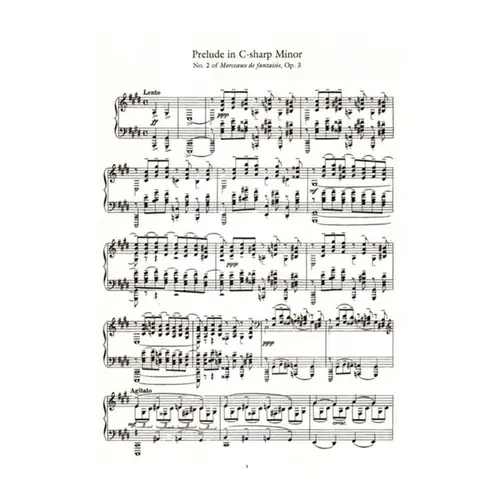 Rachmaninoff Masterpieces For Solo Piano