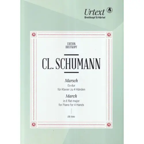 March in E flat major for piano for 4 Hands