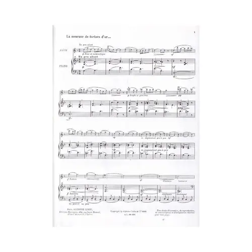 Histoires Pour Flute Et Piano