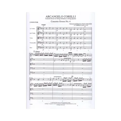 The Best Of Arcangelo Corelli - Score + partes