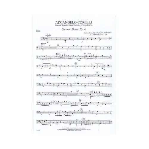 The Best Of Arcangelo Corelli - Score + partes