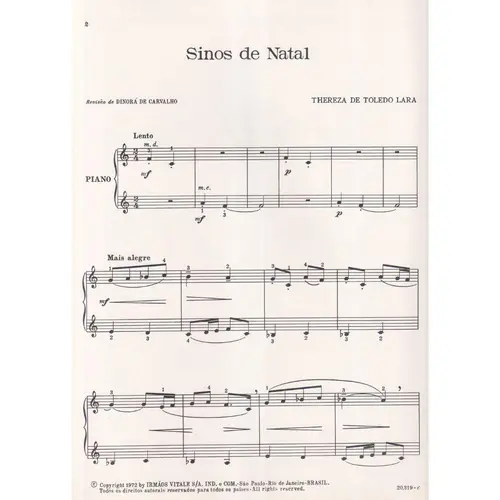 Sinos De Natal - Peça Infantil