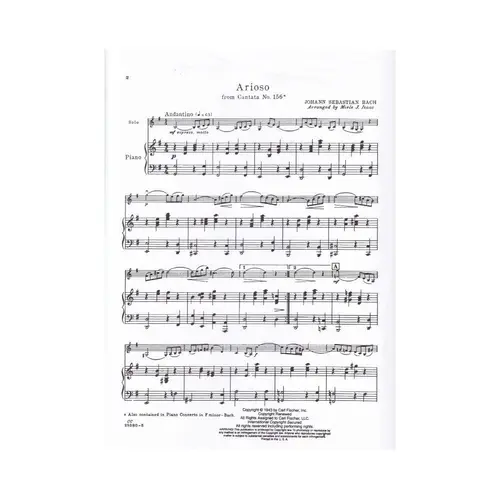 Arioso From Cantata N.156 - Cello