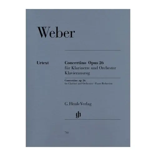 Concertino Op.26 For Clarinet And Orchestra - Piano Reduction
