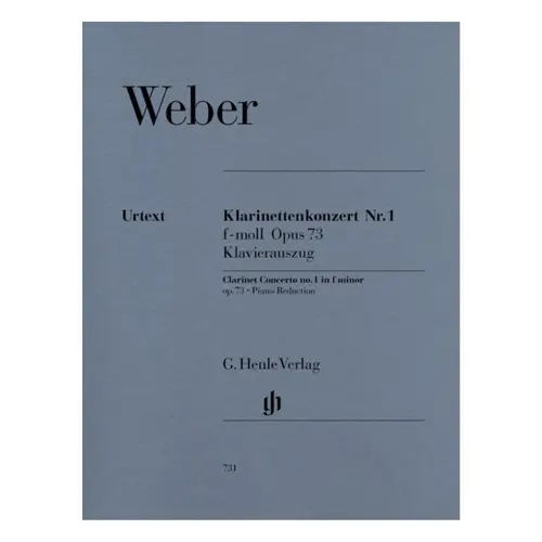 Clarinet Concerto N.1 In F Minor - Op.73 - Urtext