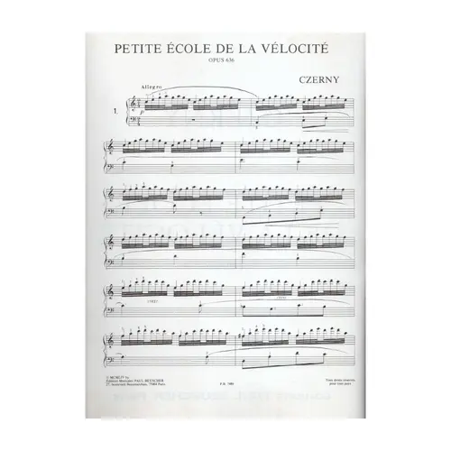 Petite Ecole De La Velocite - Op.636