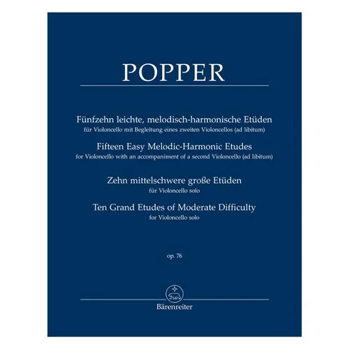 Fifteen Easy Melodic-Harmonic Etudes Op.76 I / Ten Grand Etudes Of Moderate Difficulty