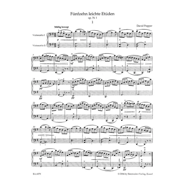 Fifteen Easy Melodic-Harmonic Etudes Op.76 I / Ten Grand Etudes Of Moderate Difficulty