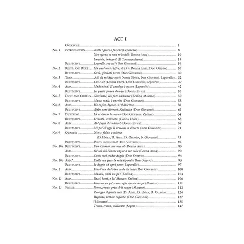 Don Giovanni - Vocal Score