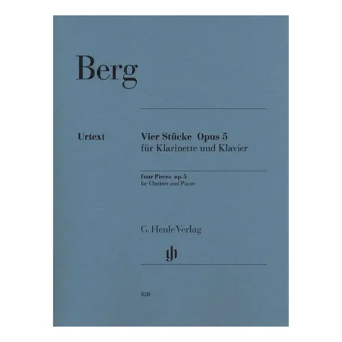 Four pieces Op.5 for clarinet and piano