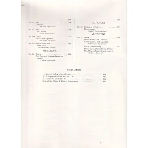 Don Giovanni In Full Score