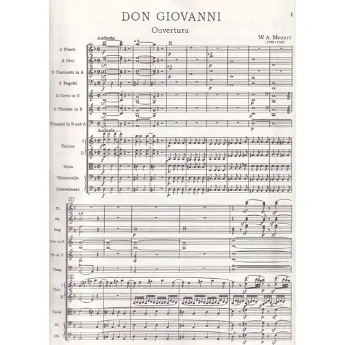 Don Giovanni In Full Score