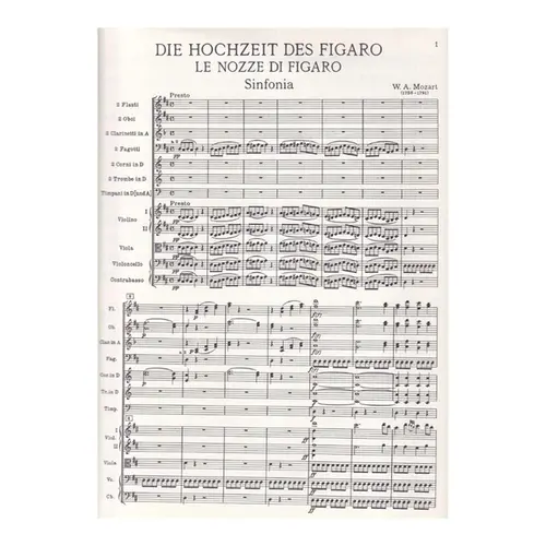 The Marriage Of Figaro In Full Score