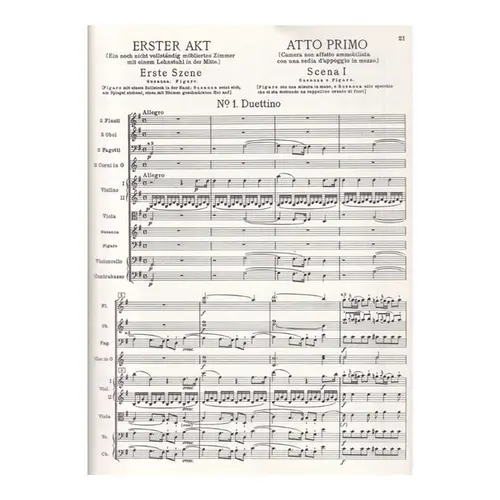 The Marriage Of Figaro In Full Score