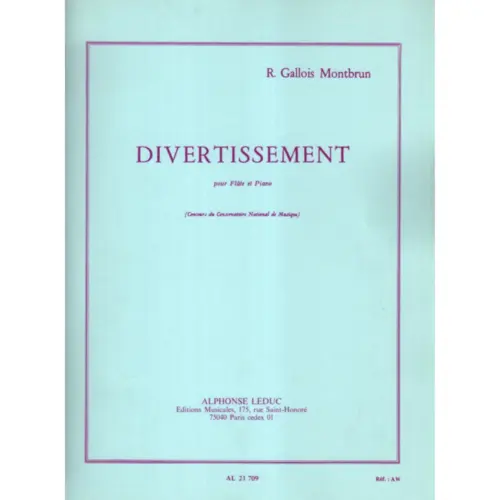 Divertissement Pour Flute Et Piano