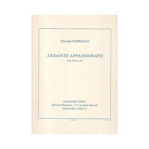 Andante Appassionato Pour Flute Seule