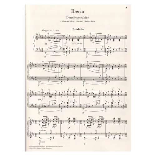 Iberia - Second Book ( Bk 2) - Urtext