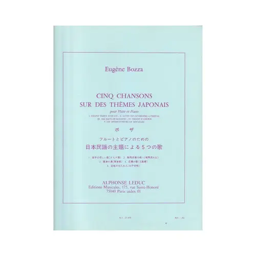 Cinq Chansons Sur Des Themes Japonais