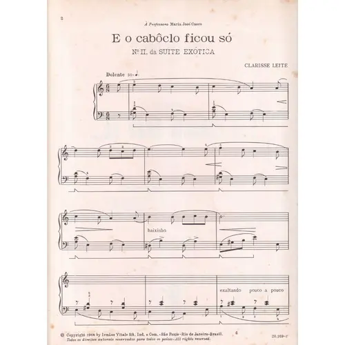 E o caboclo ficou só... Suite Exótica N.2