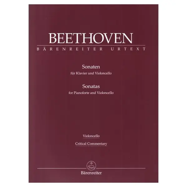 Sonatas For Violoncello And Piano - Urtext