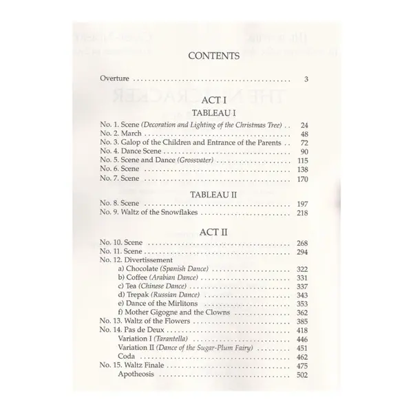 The Nutcracker - Complete Ballet In Full Score