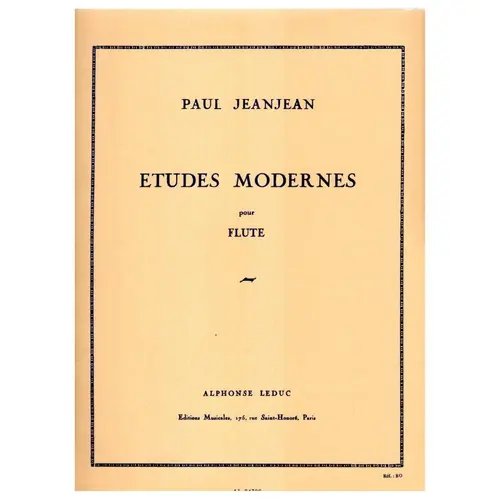 Etudes Modernes Pour Flute
