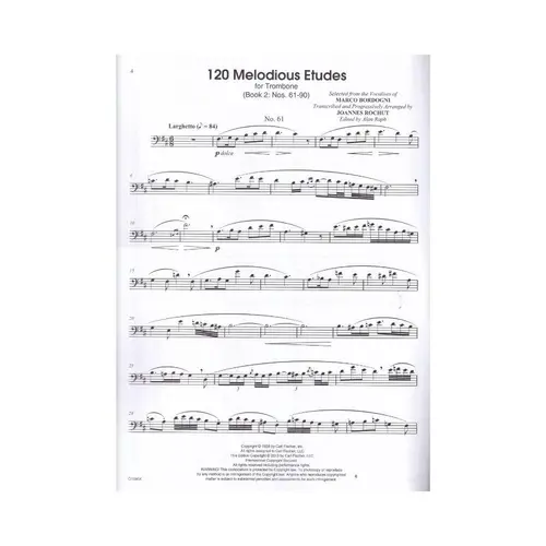 Melodious Etudes For Trombone - Vol.2