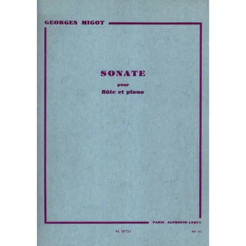 Sonate Pour Flute Et Piano