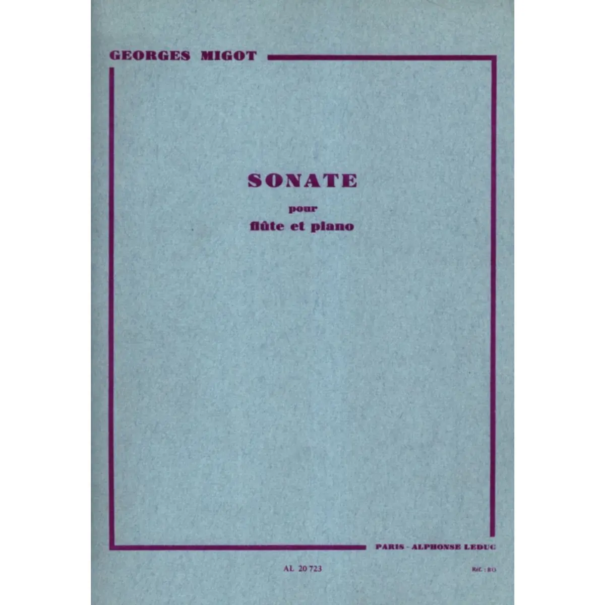 Sonate Pour Flute Et Piano