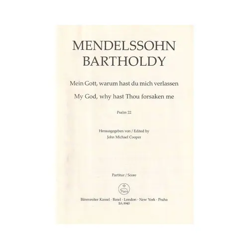 Psalm 22 - Mein Gott,Warum Hast Du Mich Verlassen