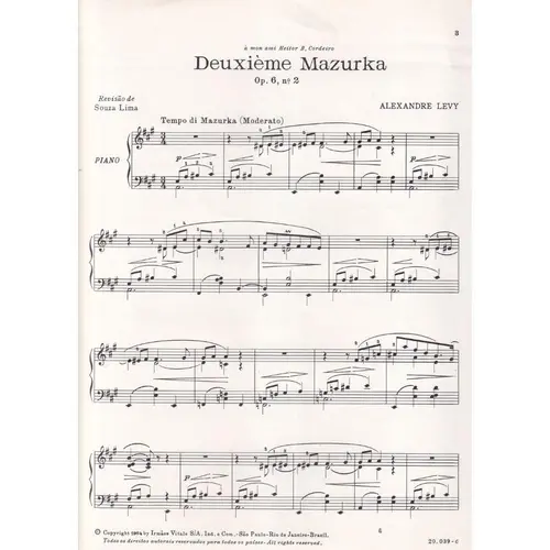 Deuxieme Mazurka - Op.6 N.2