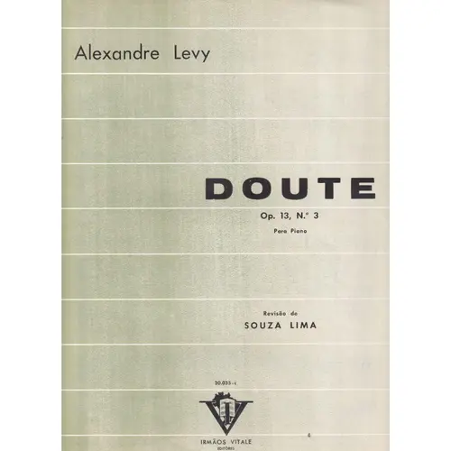 Doute Para Piano - Op.13 N.3