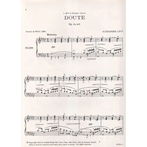 Doute Para Piano - Op.13 N.3