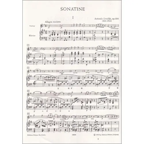 Sonatine G Dur - Op.100 (Viola)