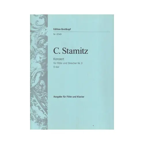 Konzert Fur Flote Und Streicher N.3 D-Dur - Flote Und Klavier